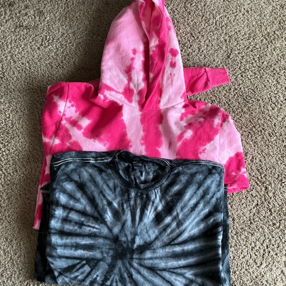 Tie-Dye Kids Hoodie and Shirt Set